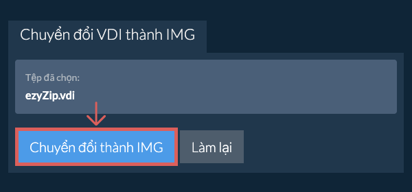 Bắt đầu chuyển đổi thành IMG