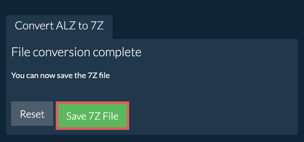 Save 7Z File