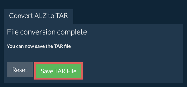 Save TAR File