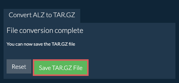 Save TAR.GZ File