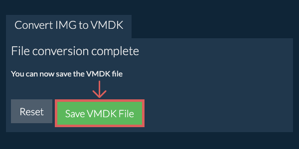 Save VMDK File