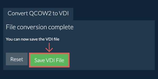 Save VDI File