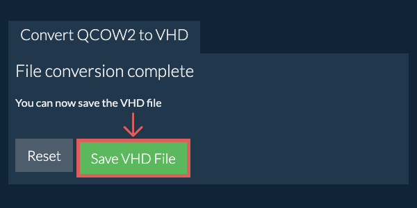 Save VHD File