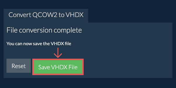 Save VHDX File