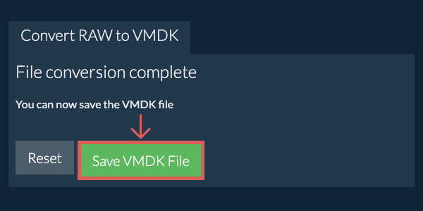 Save VMDK File