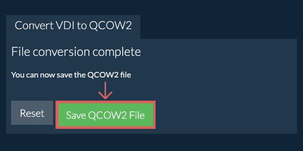 Save QCOW2 File