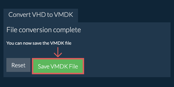 Save VMDK File