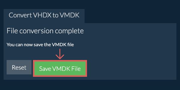 Save VMDK File