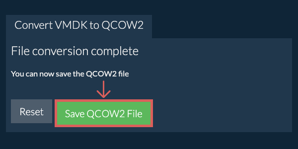 Save QCOW2 File