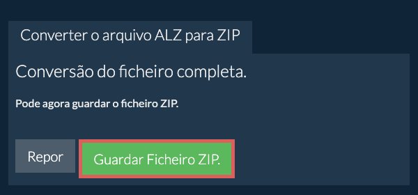 Guardar ficheiro ZIP