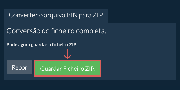 Guardar ficheiro ZIP