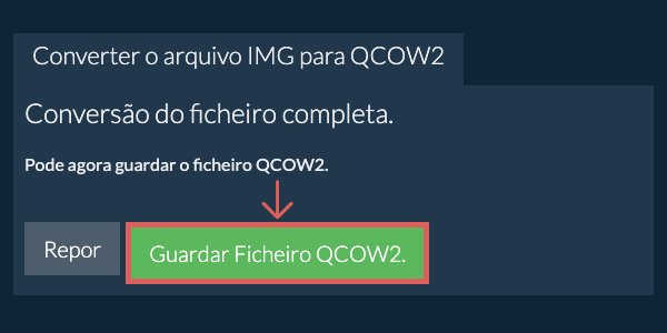 Guardar ficheiro QCOW2