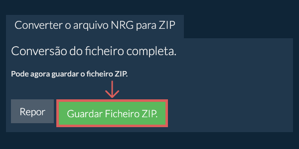 Guardar ficheiro ZIP