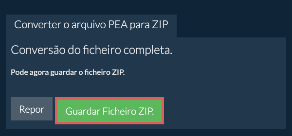Guardar ficheiro ZIP