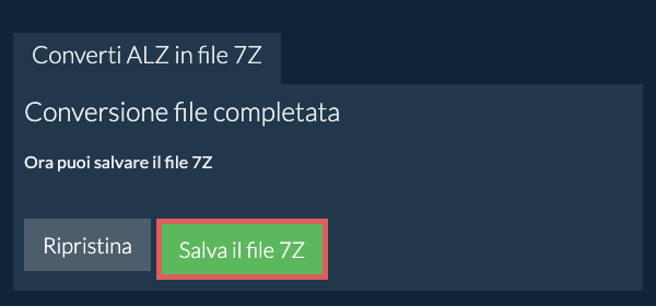 Salva file 7Z