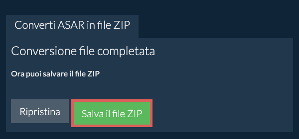 Salva file ZIP