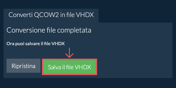 Salva file VHDX