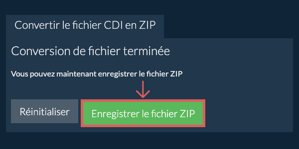 Enregistrer le fichier ZIP