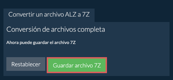 Guardar archivo 7Z