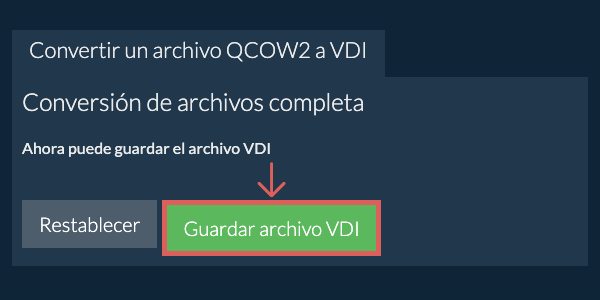 Guardar archivo VDI
