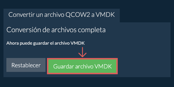Guardar archivo VMDK
