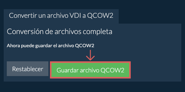 Guardar archivo QCOW2