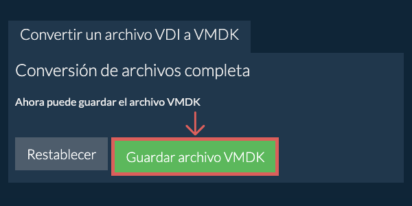 Guardar archivo VMDK