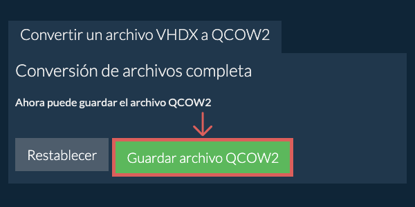 Guardar archivo QCOW2
