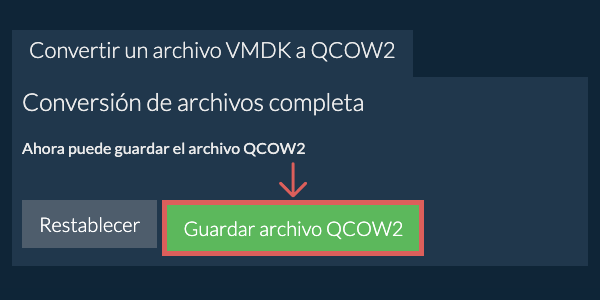 Guardar archivo QCOW2