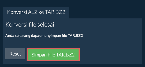 Simpan File TAR.BZ2