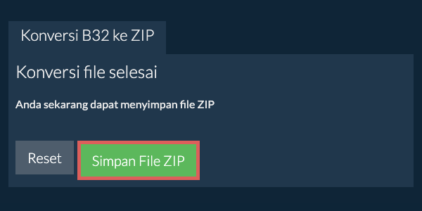 Simpan File ZIP