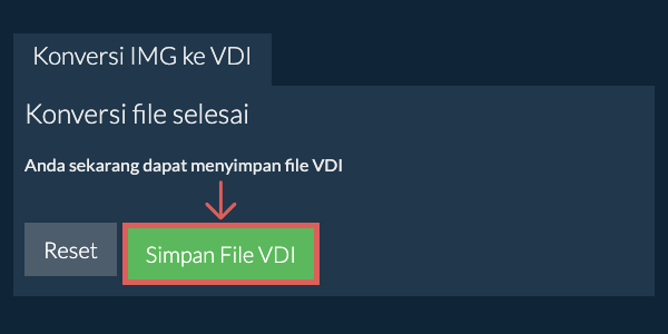 Simpan File VDI