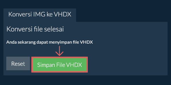 Simpan File VHDX