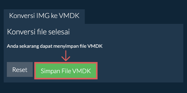 Simpan File VMDK