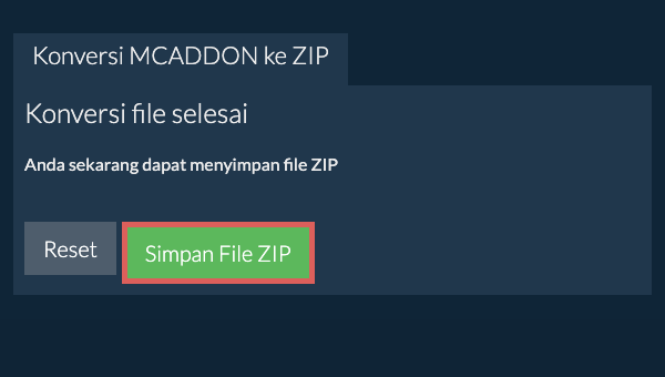 Simpan File ZIP
