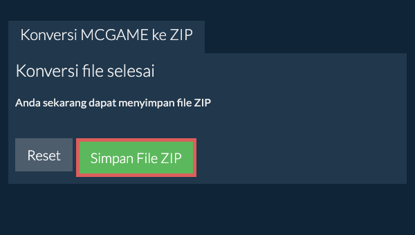Simpan File ZIP
