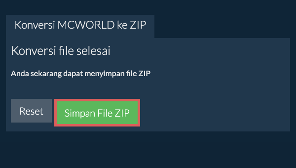 Simpan File ZIP