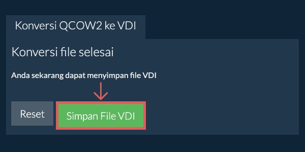 Simpan File VDI