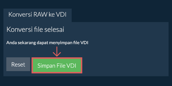 Simpan File VDI