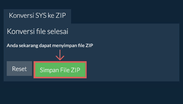 Simpan File ZIP