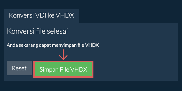 Simpan File VHDX