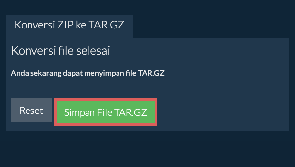 Simpan File TAR.GZ