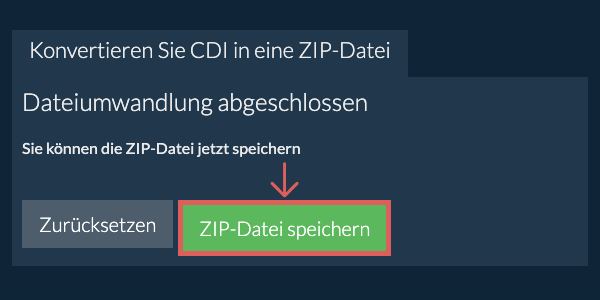 ZIP Datei speichern