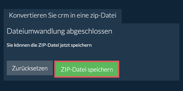 zip Datei speichern