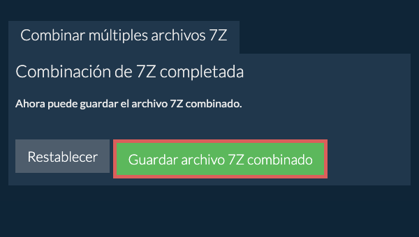 Guardar archivo ZIP