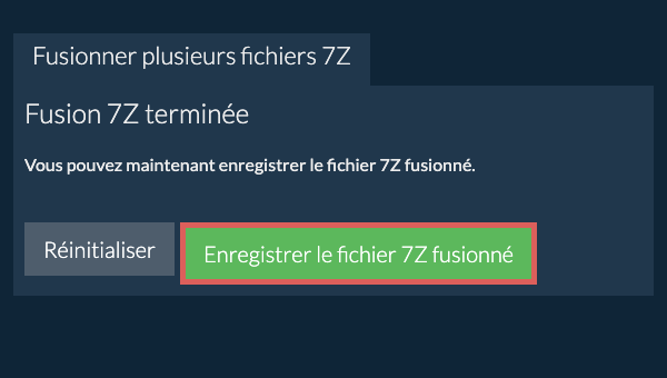 Enregistrer le fichier ZIP
