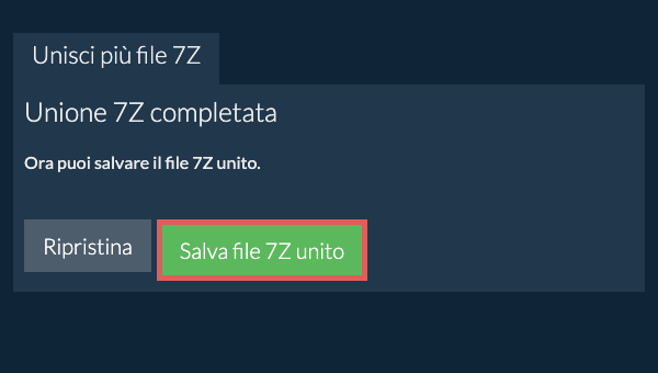 Salva file ZIP