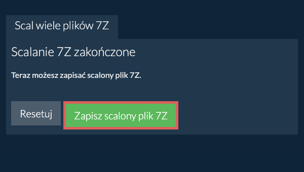 Zapisz plik ZIP