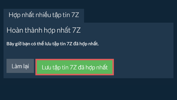 Lưu tệp ZIP