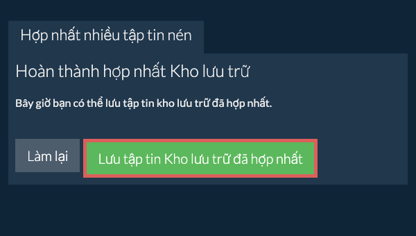 Lưu tệp ZIP